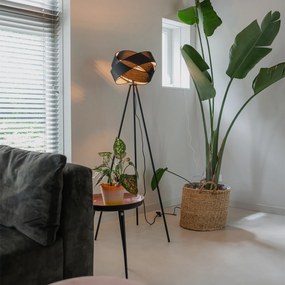 Модерна подова лампа черна - Cloth