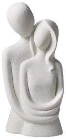 Бяла керамична настолна декорация 21 x 8,5 x 10 см
