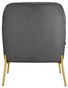 Сиво кадифено кресло Runa – Støraa