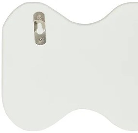 Рафт за стена atmosphera Salina, MDF, Бял, 53 см