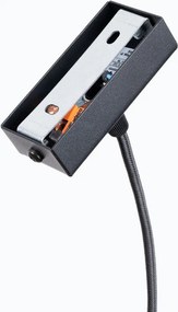 Черно метално LED висящо осветително тяло Nebula – Sollux