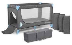 KINDERKRAFT - Пътна кошара JOY, сиво-синя