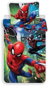 Единично детско памучно спално бельо 140x200 cm Spider-man – Jerry Fabrics