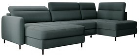 Разтегателен диван в П-образна форма NERTO, 306x100x165, manhattan 38, ляв