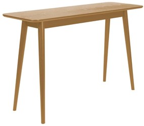 Конзолна маса с дъбов плот в естествен цвят 40x120 cm Fabio – White Label