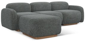 Сив модулен ъглов диван (променлив) Ailani – Makamii