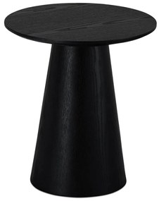 Черна масичка за кафе от декор от дъб ø 45 cm Tango – Furnhouse
