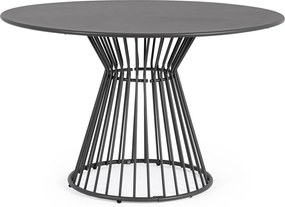Стоманена кръгла градинска маса за хранене ø 120 cm Austin – Bizzotto