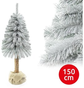 Коледна елха на дънер NATURAL WITH SNOW 150 см ела