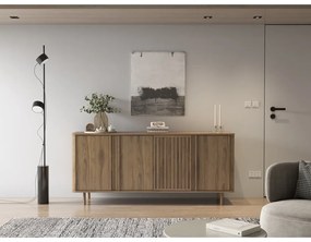 Скрин от дъбов декор в естествен цвят 180x80x40 cm Salma – Marckeric