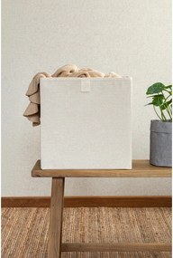 Бежова текстилна кутия за съхранение 32x31,5x31,5 cm Soft Storage Cube – Bigso