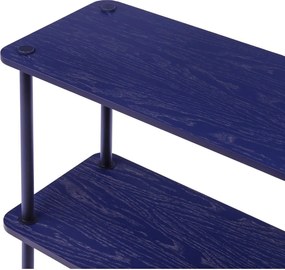 Син стелаж от декор от дъб 80x163x35 cm Teidi – noo.ma