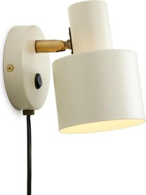 Halo Design 746873 - Стенно точково осветително тяло VOGUE 1xE27/40W/230V крем/месинг