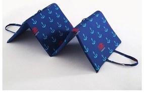 Синя възглавница за градински шезлонг 49x137 cm Anchors – B.E.S.