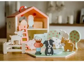 Дървена ферма с животни - Игрален комплект