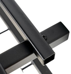 Черна метална стенна закачалка с рафт Marco – Spinder Design