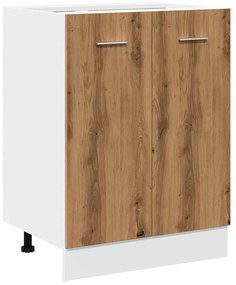 856075 vidaXL Долен шкаф "Lyon", дъб Artisan, 60x46x81,5 см, инженерно дърво
