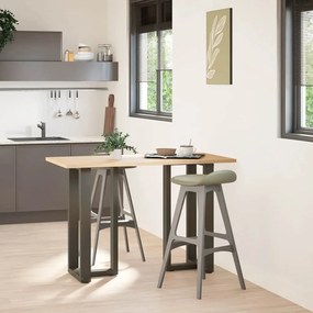 Sonata H Крака за бар маса T-образна 2 бр. естествена 40x35x(90-91) см