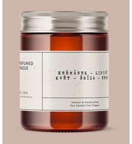 Ароматна свещ от соев восък време на горене 40 час #57 Chamomile, Linden, Birch – Perfumed Prague