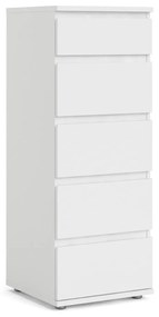 Бял висок скрин 40x107 cm Nova – Tvilum
