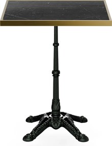Blumfeldt Patras Lux, бистро маса, мраморен плот, 60 x 60 см, чугунена основа