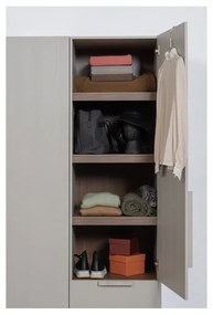 Сив модулен гардероб 55x210 cm Rens - WOOOD