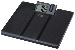Кантар Adler AD 8182, До 180 кг, Проектор, LCD дисплей, 4 x ААA, Черен