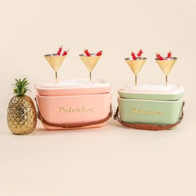 Хладилна чанта Polarbox Gold, 12 литра, AIRPOP полистирол, 5-15C до 24 часа, Зелен/Златист