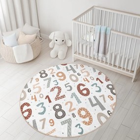 Детско килимче за игра подходящо за пране ø150 cm Happy Numbers – Mila Home