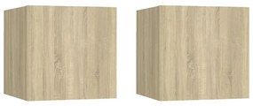 Sonata H Нощни шкафчета 2 бр дъб сонома 30,5x30x30 см инженерно дърво