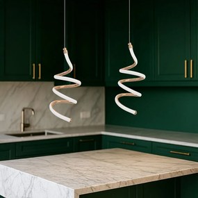 Висяща таванна LED лампа LHJ096-1CP light rose gold