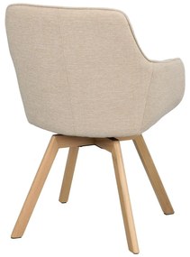 Бежови тапицирани трапезни столове в комплект 2 бр. Alison – Rowico