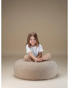 Светлокафяв детски пуф от букле Round – Wigiwama