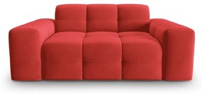Червен кадифен диван 156 cm Kendal - Micadoni Home