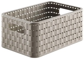 Бежова кошница за съхранение, изработена от рециклирана пластмаса Country - Rotho