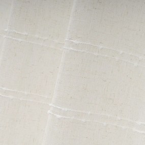 Бяло-бежово перде със смес от лен 140x260 cm Nodes – Casa Selección