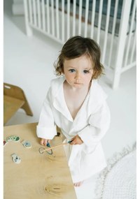 Детски бял ленен халат Nature, размер 122 - 128 - Linen Tales