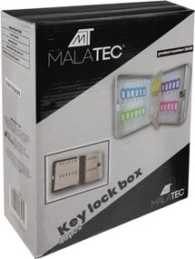 Метална кутия за съхранение на ключове Malatec — Стенна, със секретна брава и ключодържатели