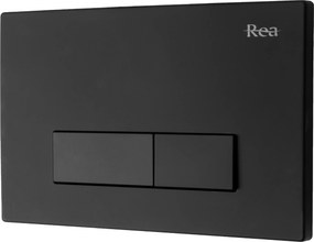 Комплект стелаж за вграждане с бутон Rea H Black