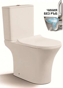 Моноблок 7937P GEB, Inter Ceramic, седалка и капак, порцелан, бял гланц, 83x65x37.5см