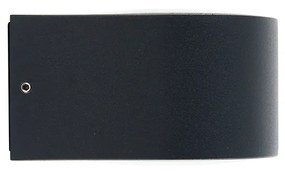 Модерна външна стенна лампа черна с LED 2-светлини IP54 - Карла