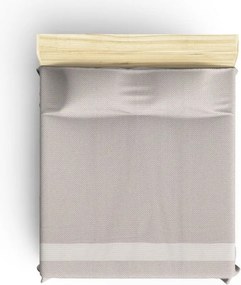 Бежова памучна покривка за легло Şeritli, 200 x 230 cm Seritli - Viaden