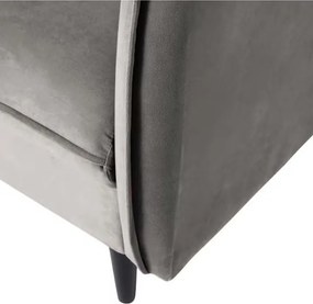 Сив кадифен диван 203 cm Juli – Ropez