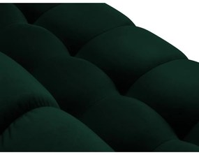Тъмнозелен ъглов диван от кадифе , ляв ъгъл Bali - Cosmopolitan Design