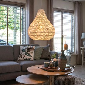 Скандинавски висящ аплик бял 45 см - Lina Drop