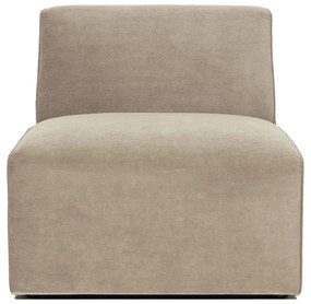 Бежов велурен модул на дивана (централна част) Sting - Scandic