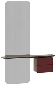 Червен/кафяв комплект за коридор в дъбов декор One More Look - UMAGE