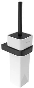 NIMCO NKC 30094K-90 - Четка за тоалетна със стенен монтаж NIKAU бял/матов черен