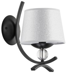 Аплик SMITH 1xE14/10W/230V черен/сребрист