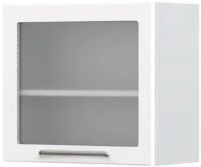 Висящ шкаф Modena V5-60-1KS with Витрина-White - White glossy